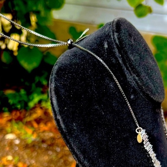 Adjustable Glam CZ Necklace, Whimsy Goth Choker Girly Valentines Gift, EUC - Picture 3 of 10